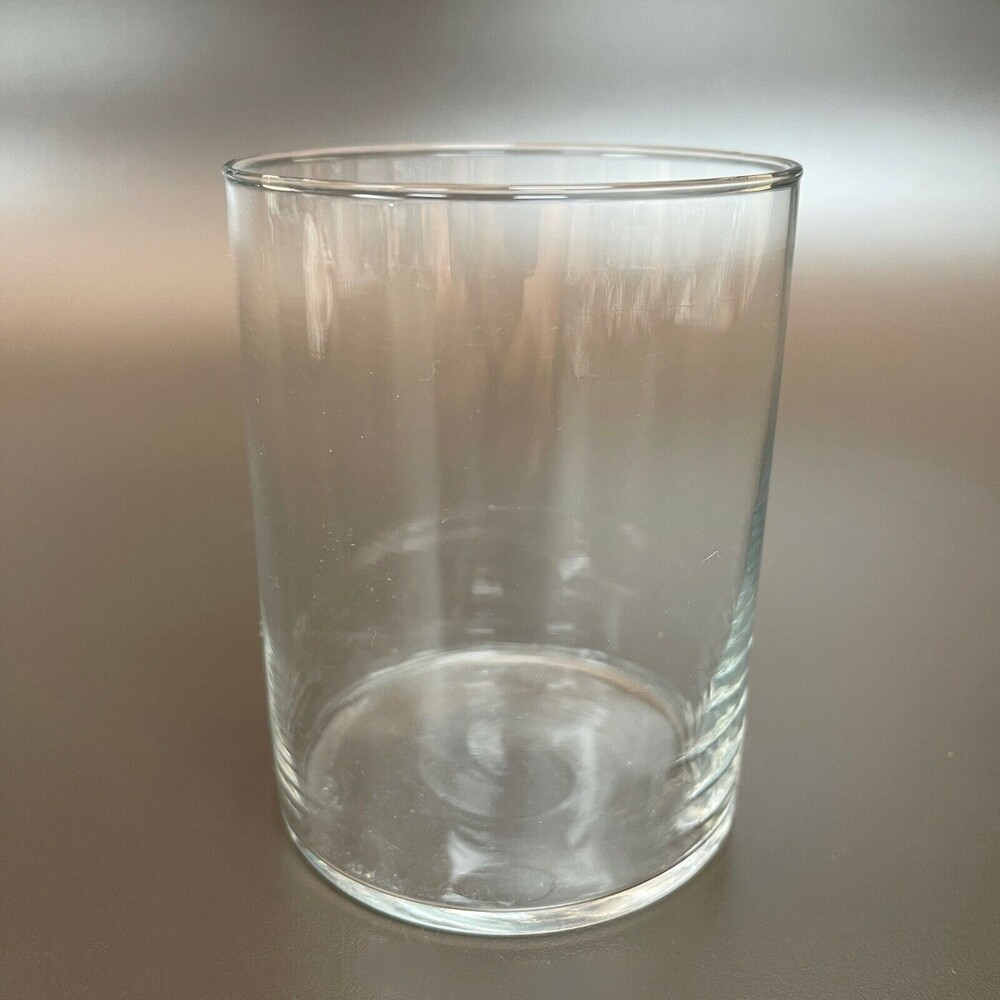 Clear Glass Canister Jar 4 1/2" high x 3 3/8"‎ across